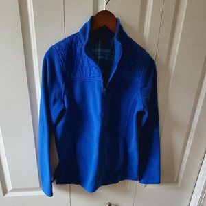 Talbots Royal Blue Full-zip Long sleeved Fleece. Size M.  EEUC.